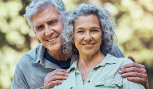 older couple happy that prostate pain was solved